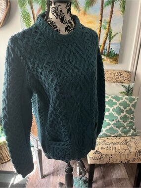 Aran Mor 100% Merino Wool Irish Sweater XL